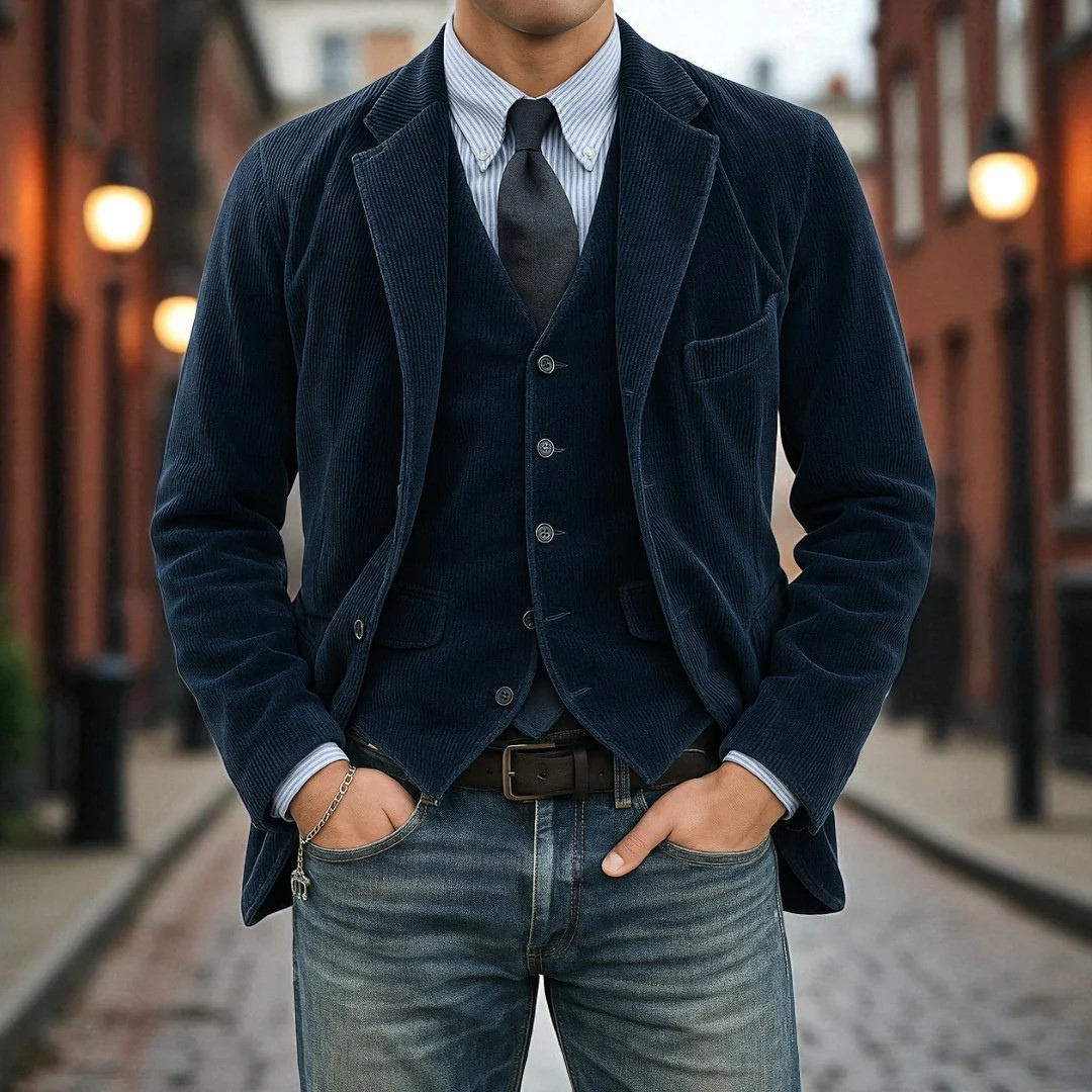 Tommy – Conjunto de 2 piezas: Blazer & Chaleco