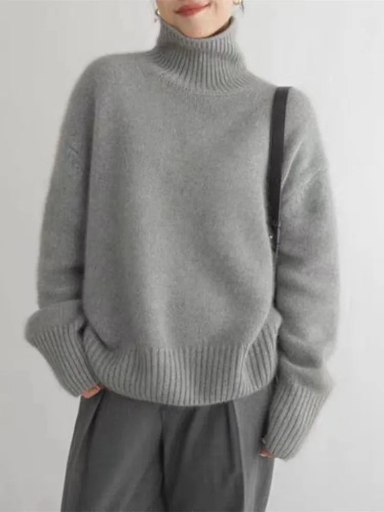 Isabella - Jersey de cuello alto elegante