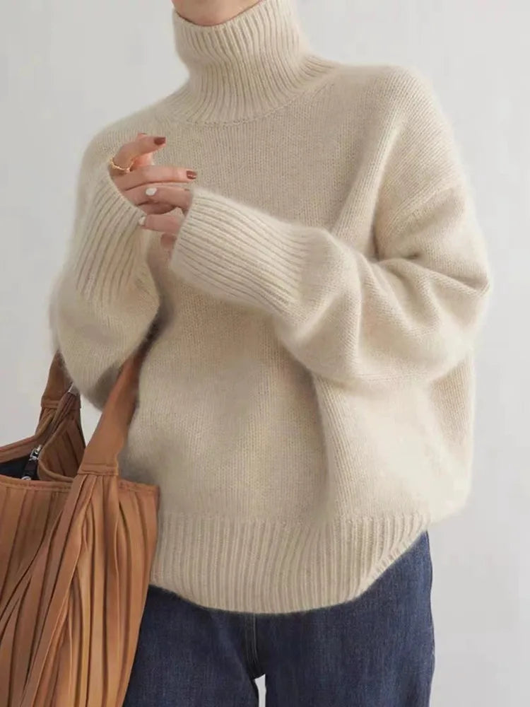 Isabella - Jersey de cuello alto elegante