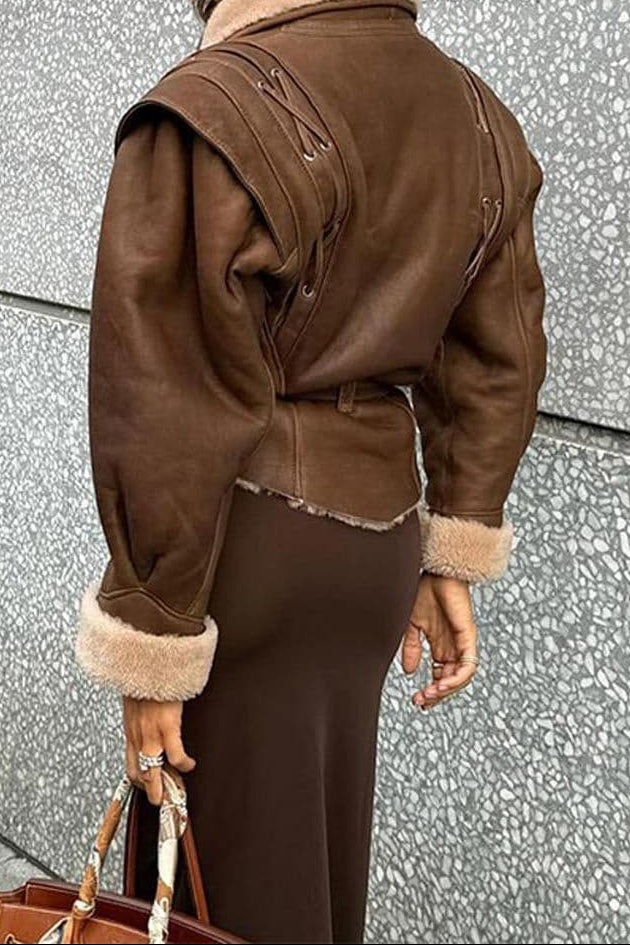 Giacca Casual de Ante Suave