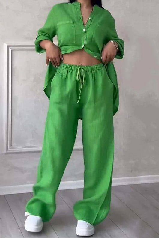 Essenza – Conjunto de 2 Piezas en Algodón y Lino