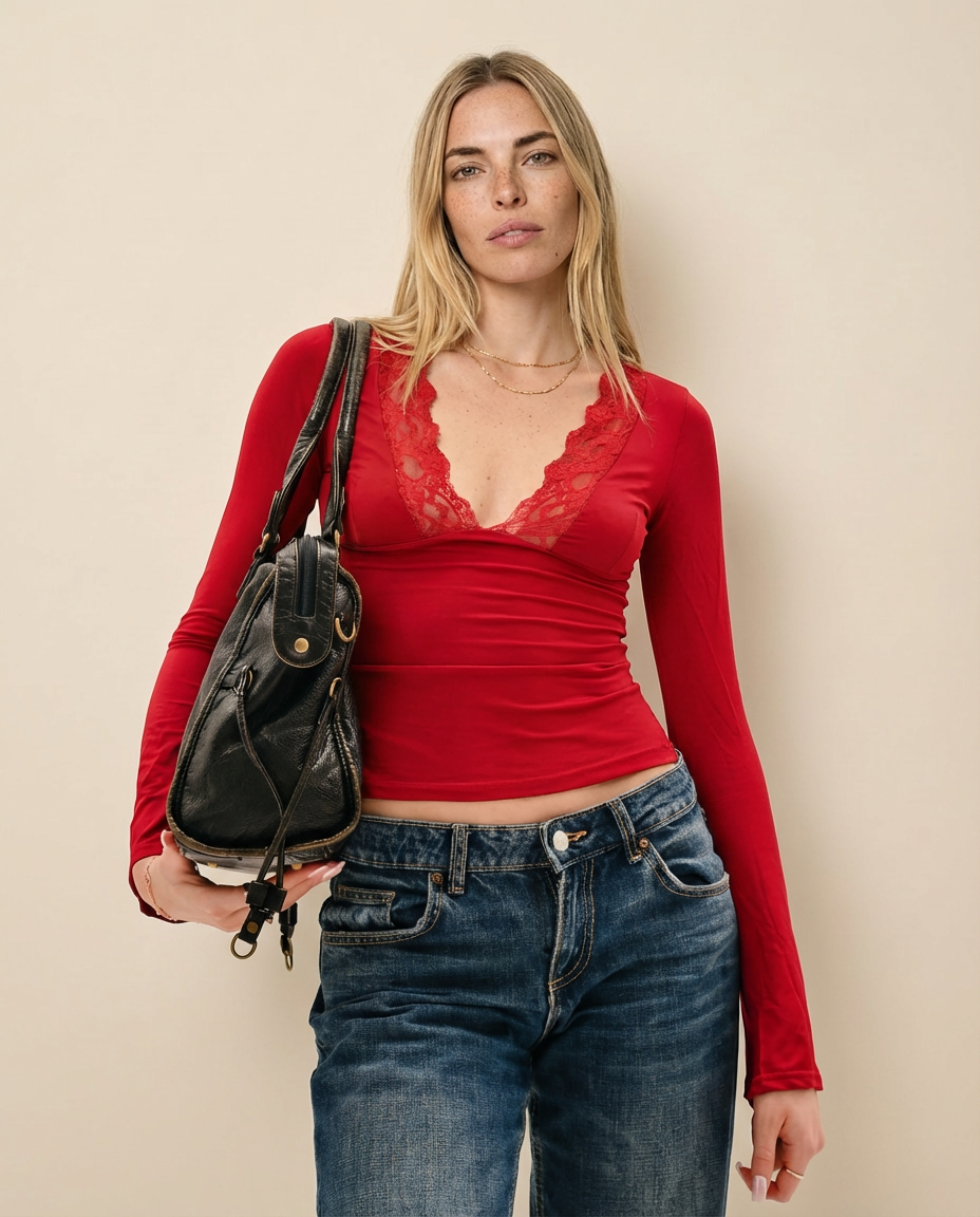 Bolso urbano vintage - Negro