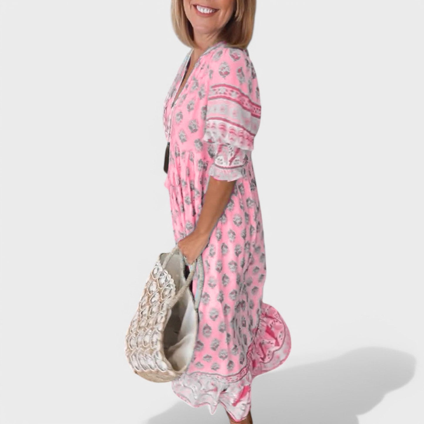 Allegra – El vestido estampado que ilumina tu día