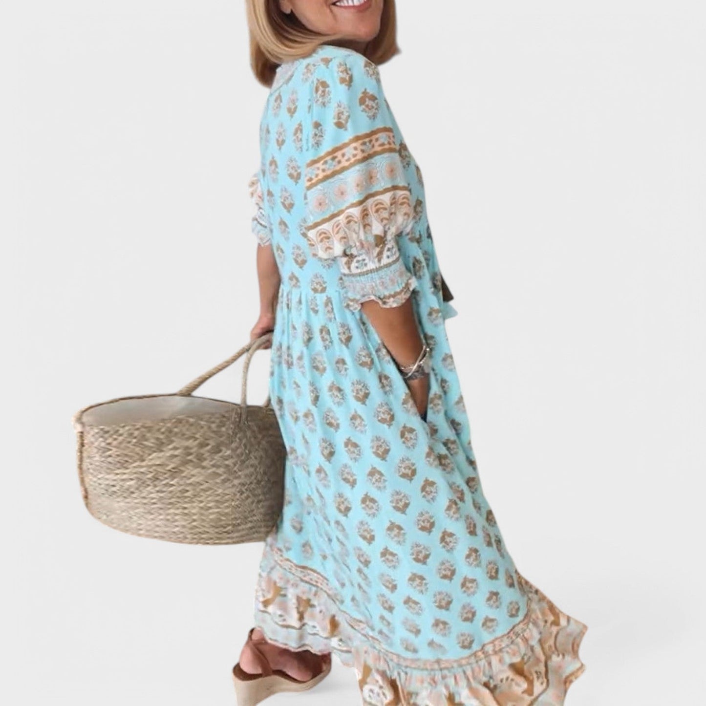 Allegra – El vestido estampado que ilumina tu día