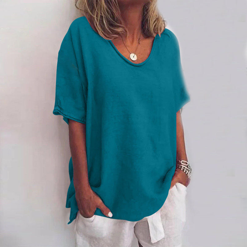 Livia – Blusa holgada con estilo y cobertura abdominal