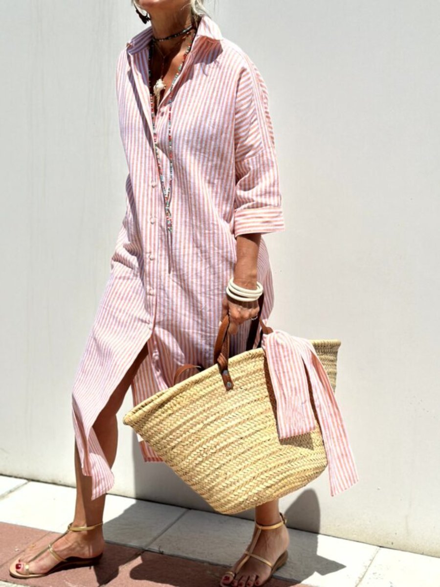 Veronica – Camisa a rayas con estilo atemporal