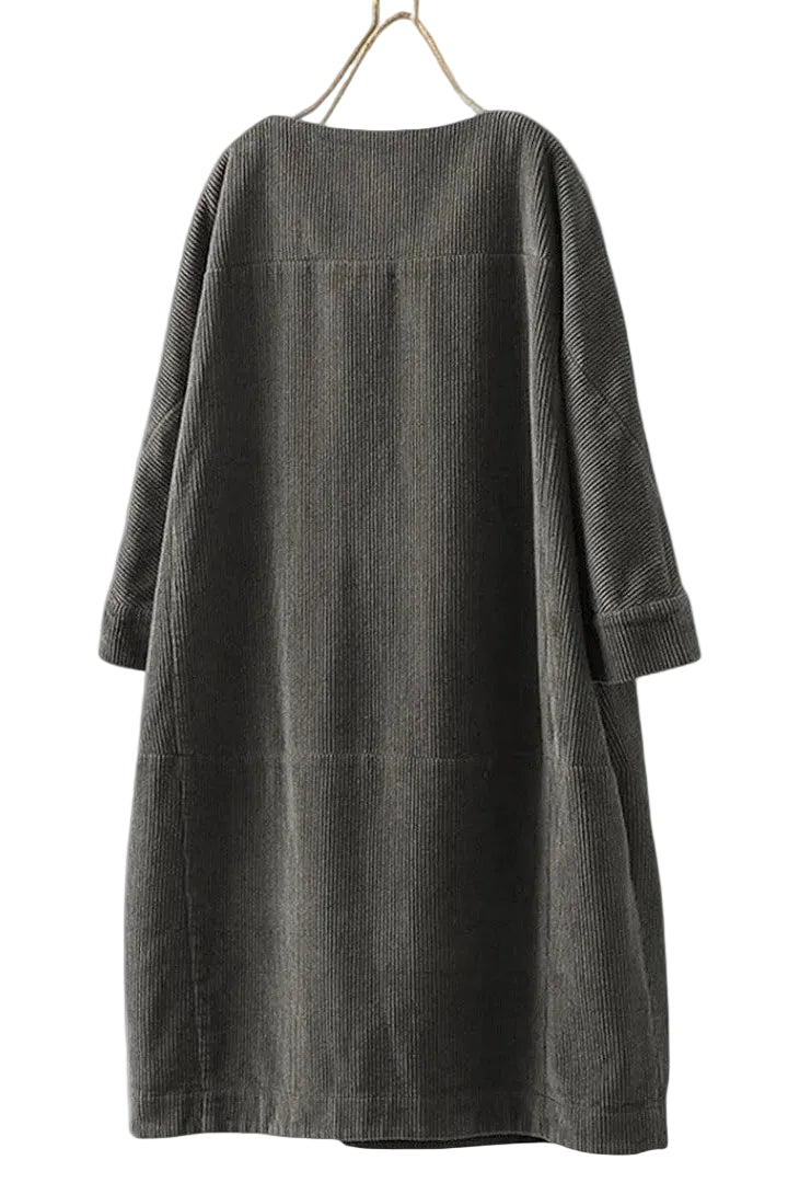 Paula – Vestido de Pana Casual & Comodidad Diaria