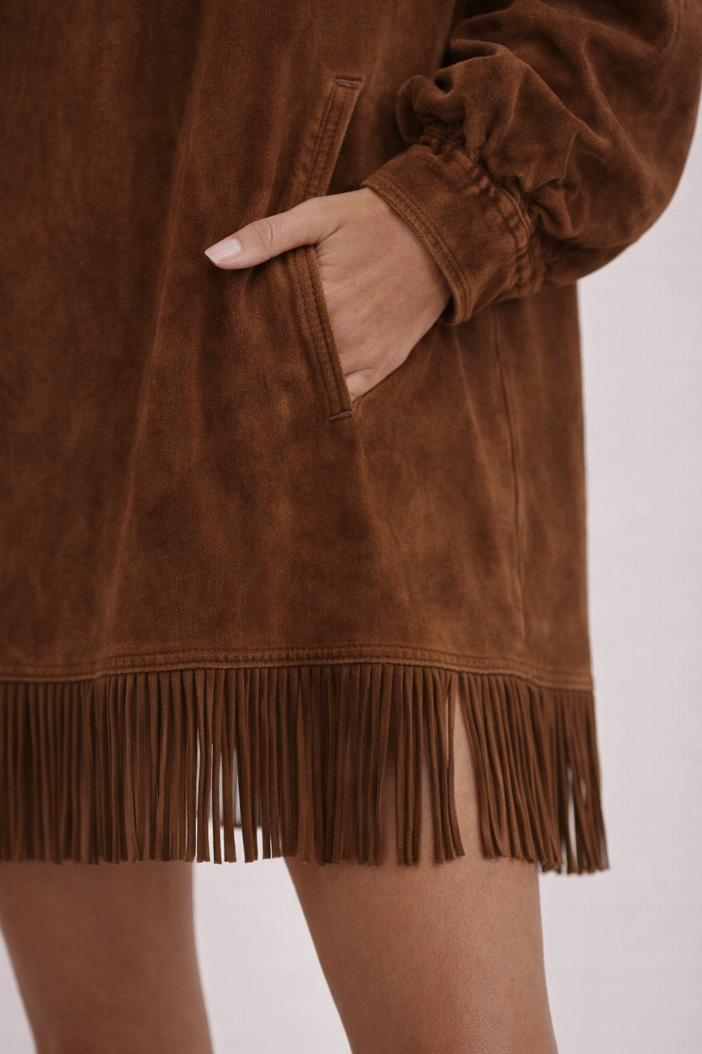 Sheri – Vestido de Ante Suave & Elegancia Confortable