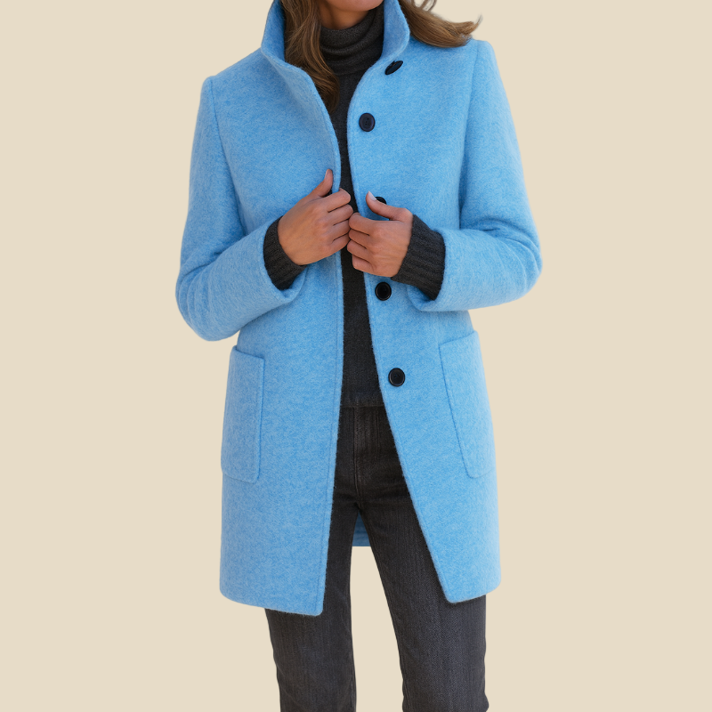 Beatrice – Abrigo de mujer con cuello alto