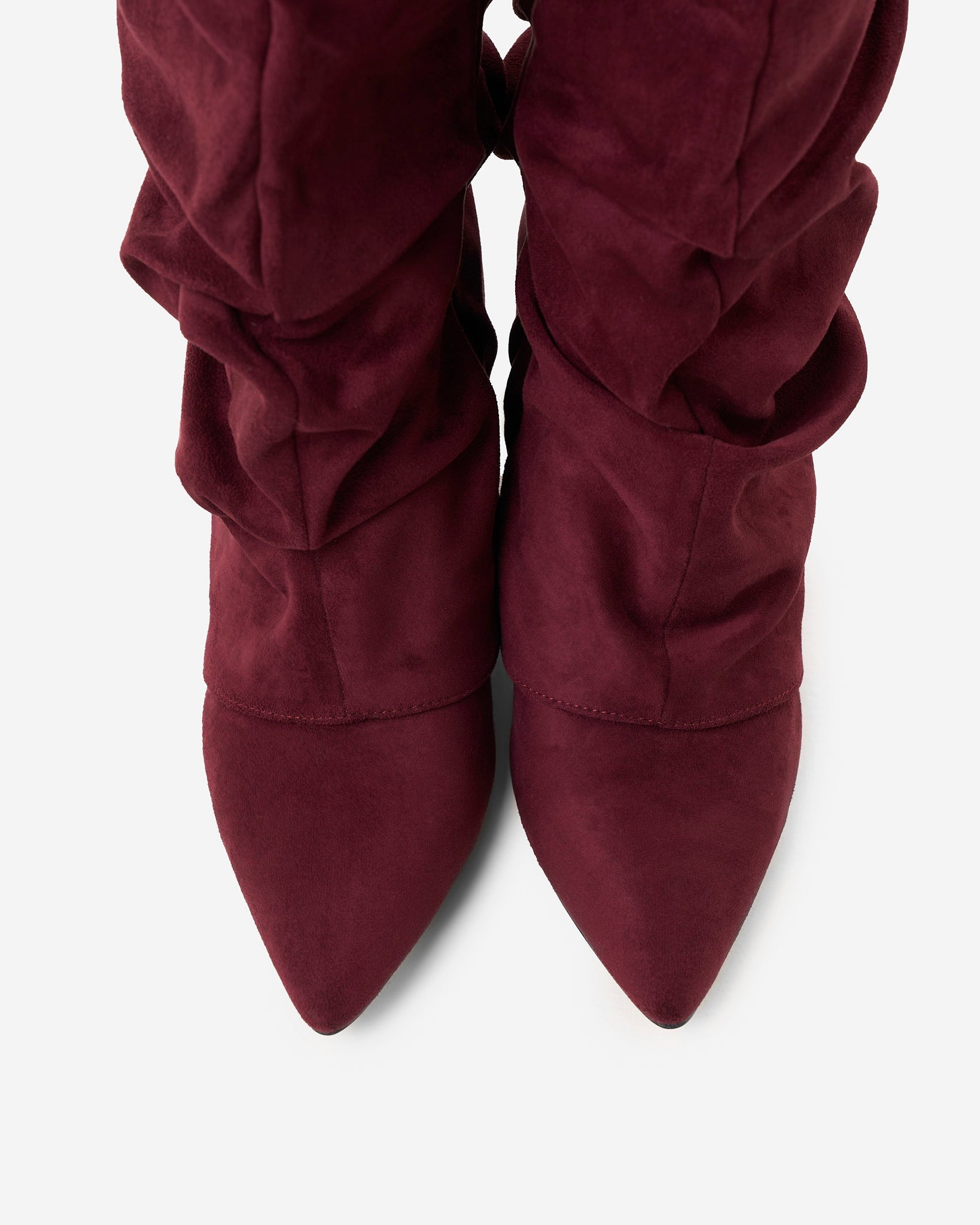 Botas altas de ante Lavista Slouchy - Burdeos