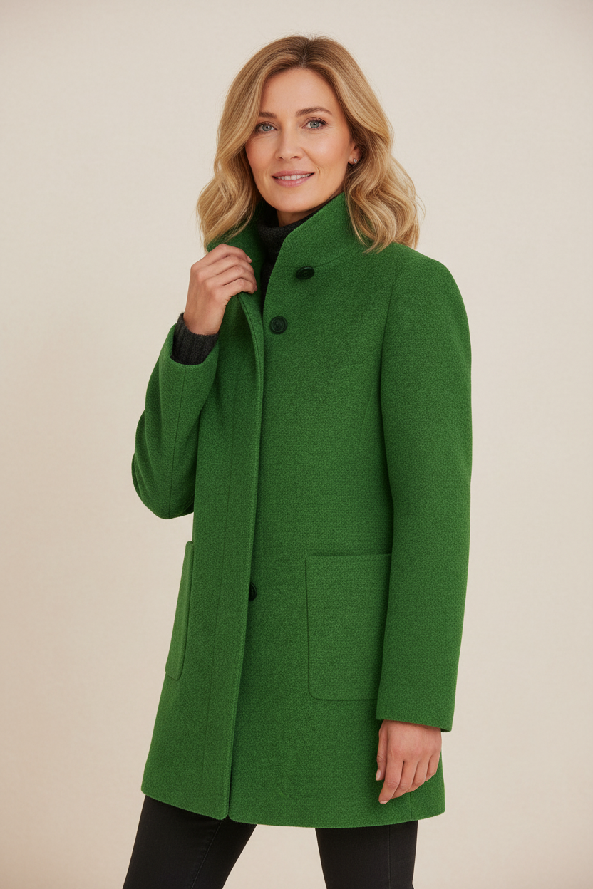 Beatrice – Abrigo de mujer con cuello alto