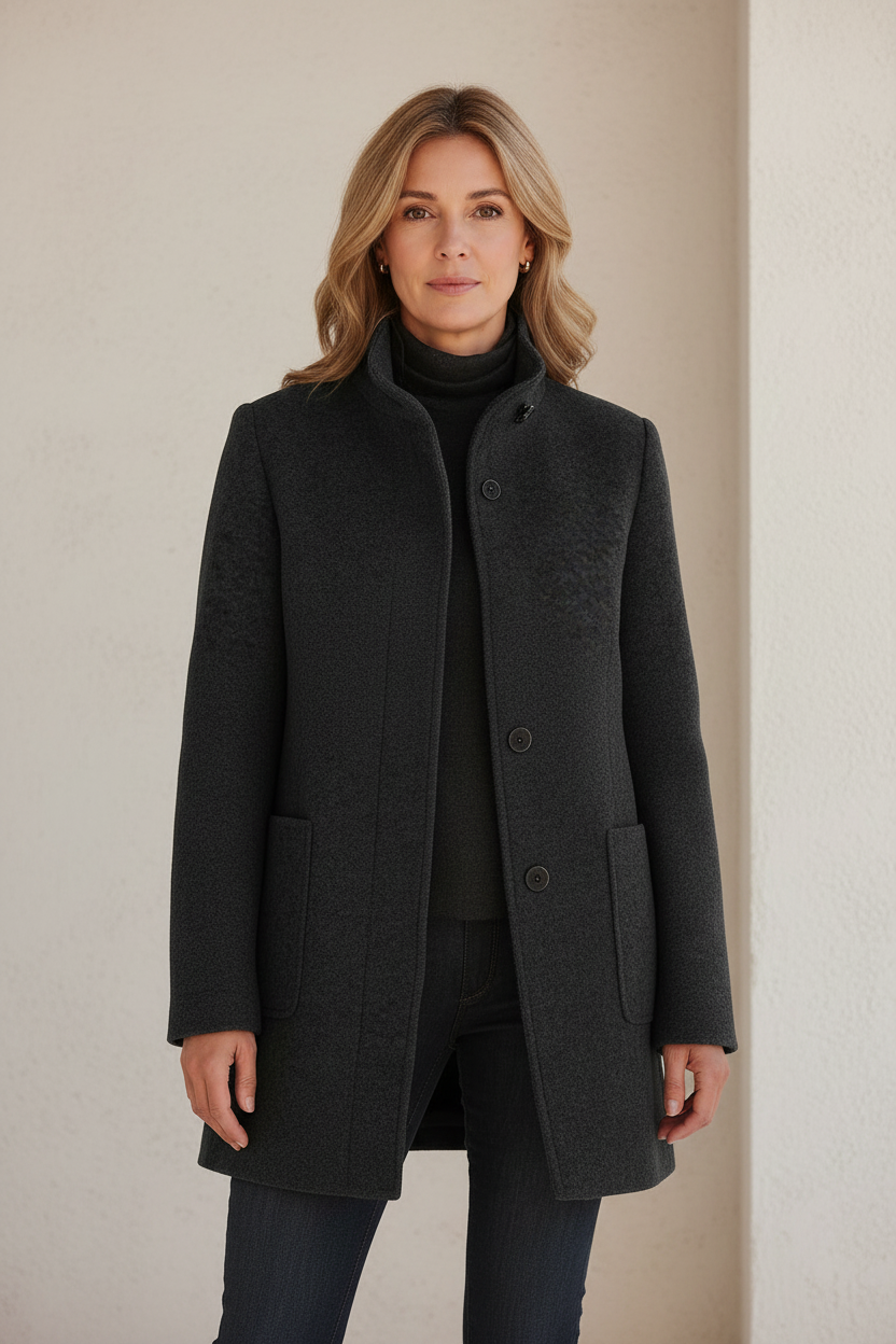 Beatrice – Abrigo de mujer con cuello alto