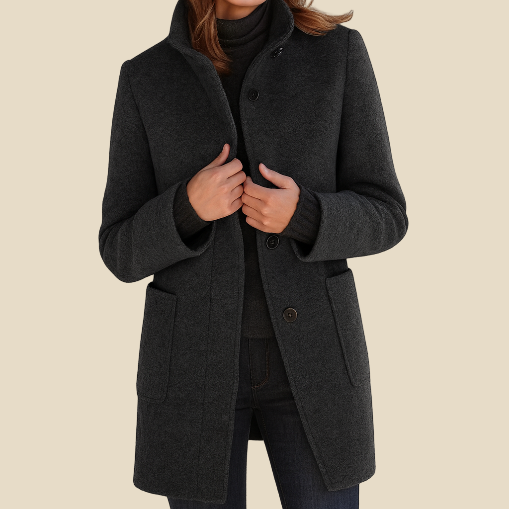 Beatrice – Abrigo de mujer con cuello alto