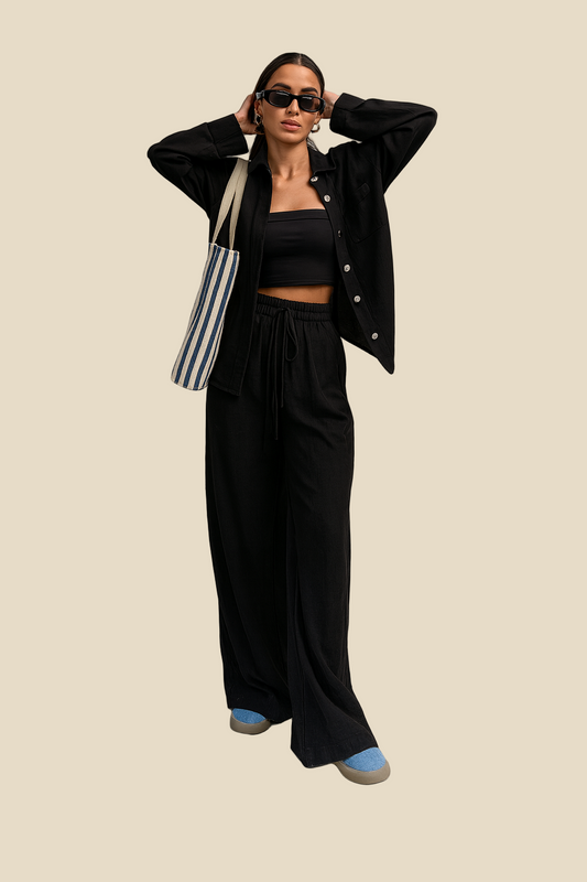 Essenza – Set de dos piezas de lino y algodón con estilo natural