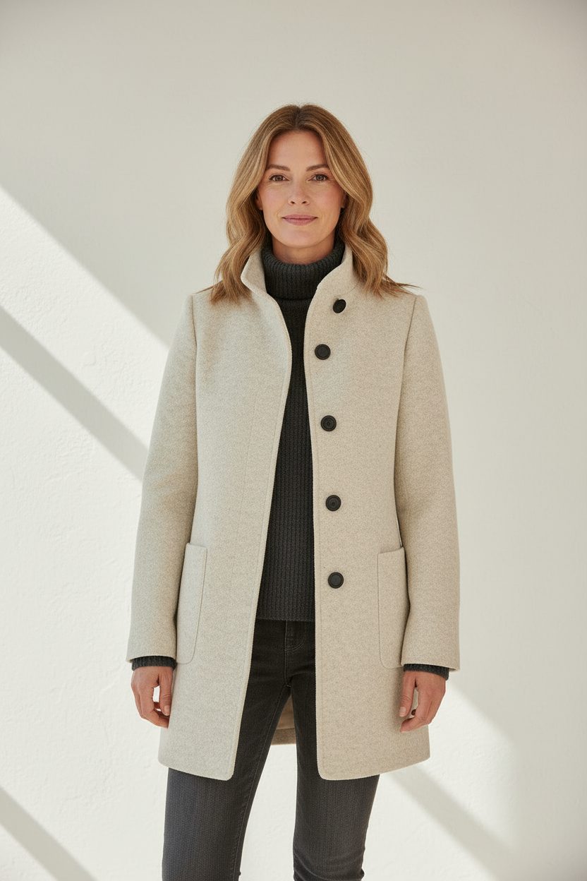 Beatrice – Abrigo de mujer con cuello alto