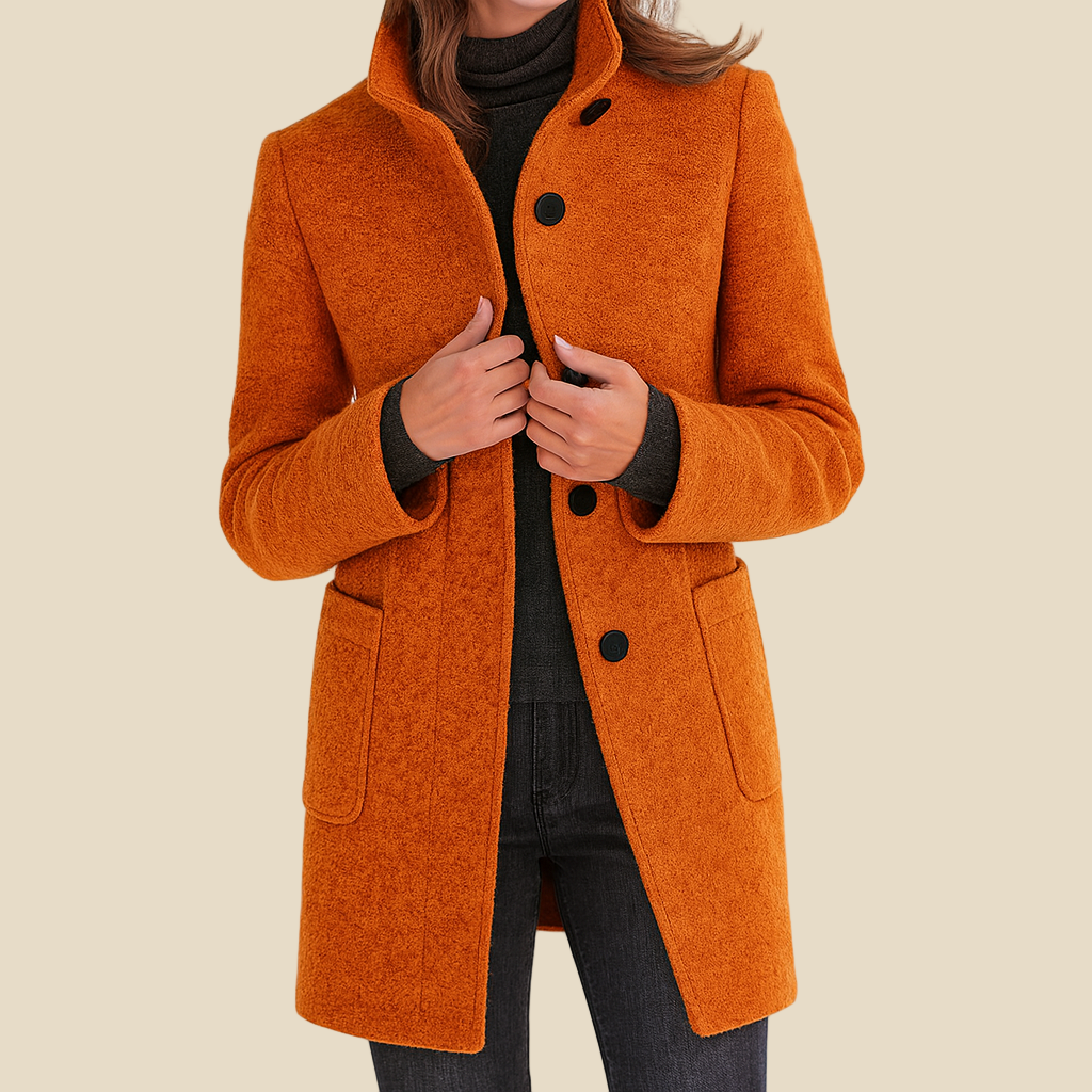 Beatrice – Abrigo de mujer con cuello alto