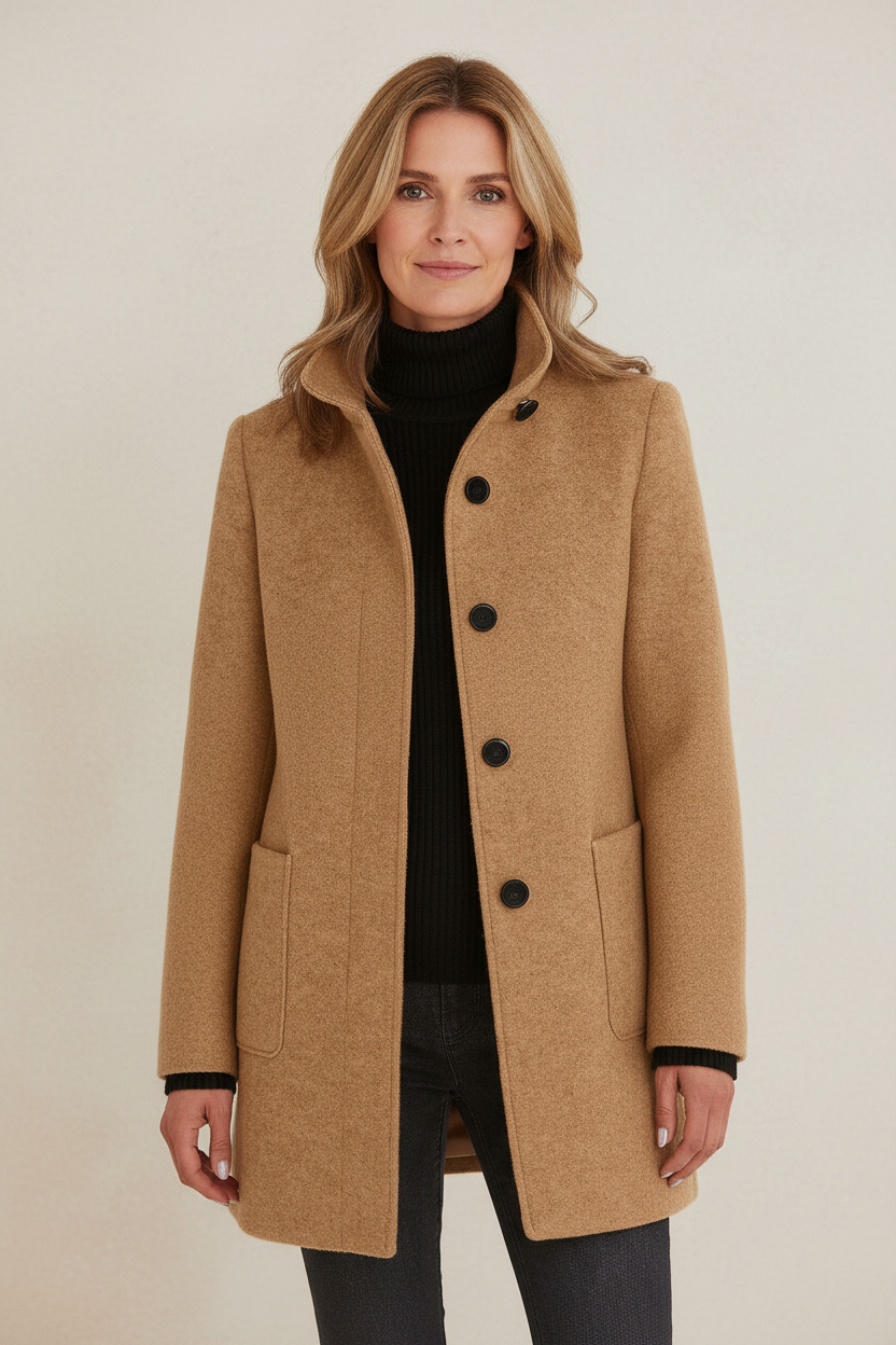 Beatrice – Abrigo de mujer con cuello alto