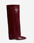 Botas altas de cuero Lavista - Burdeos