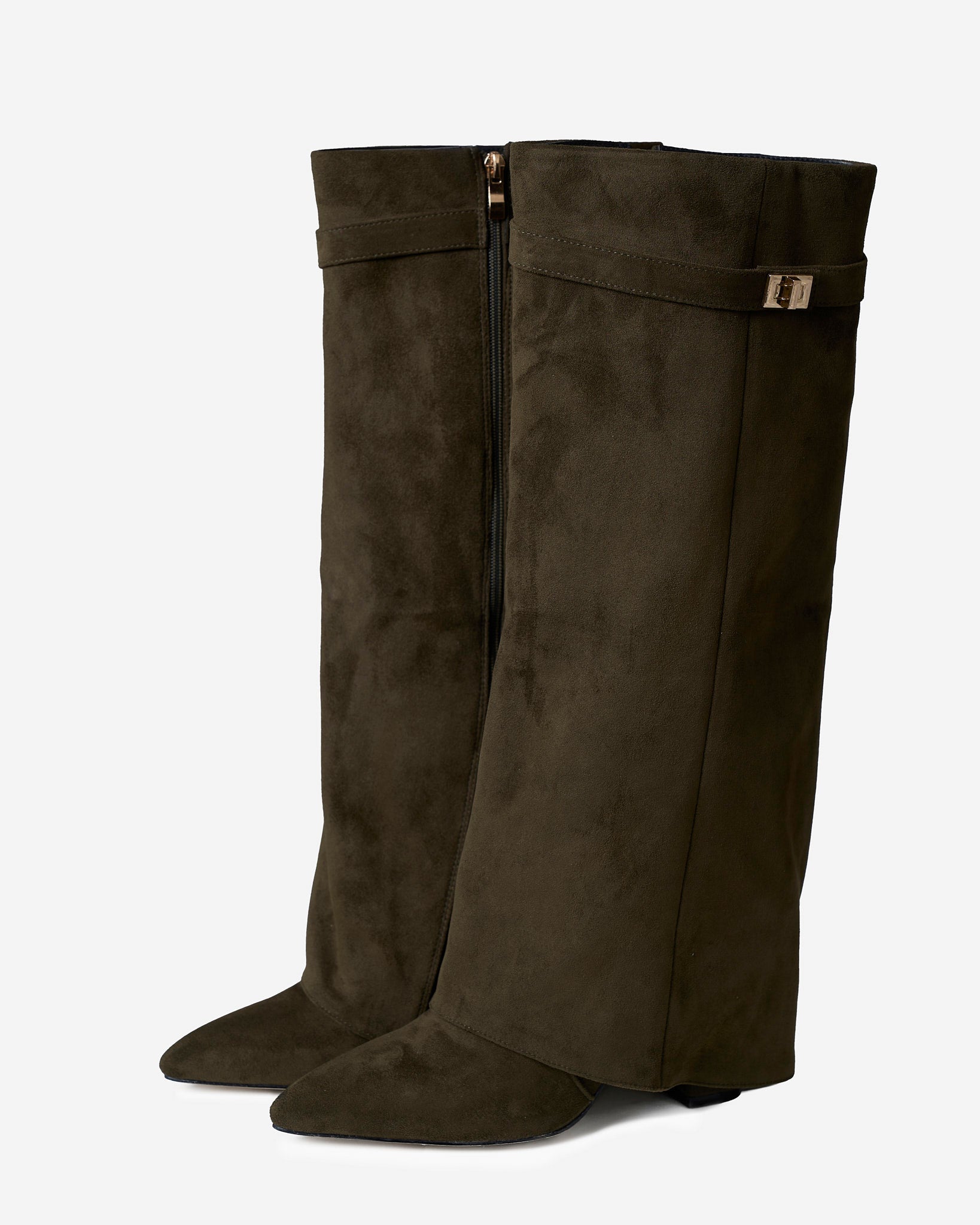 Botas altas de ante Lavista - Verde oliva