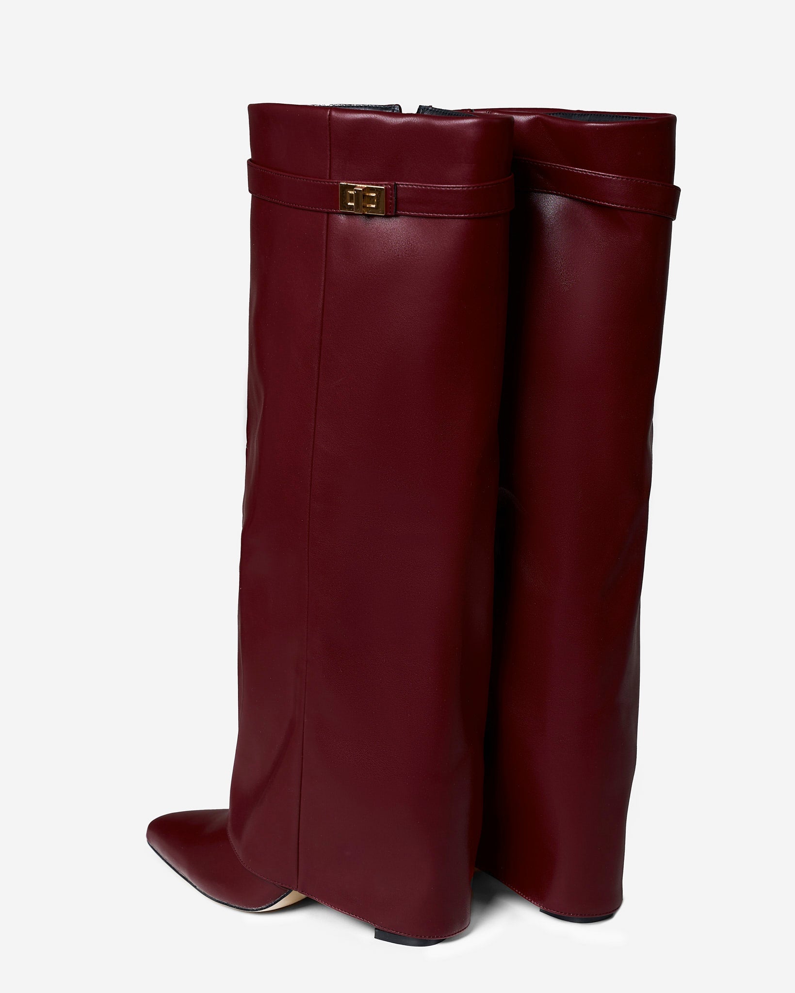 Botas altas de cuero Lavista - Burdeos