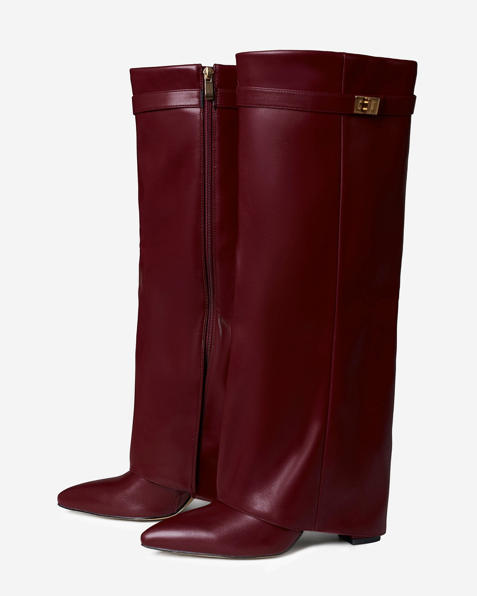 Botas altas de cuero Lavista - Burdeos