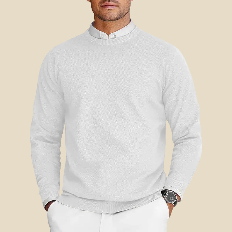 Lorenzo – Jersey Casual de Hombre con Cuello Redondo