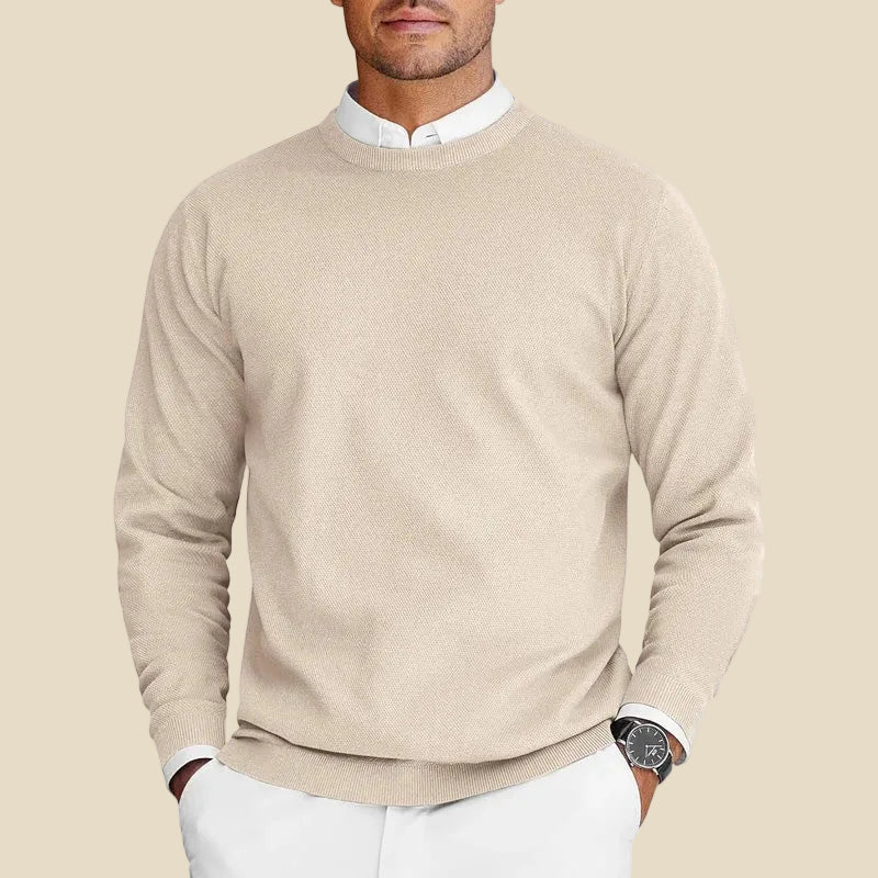 Lorenzo – Jersey Casual de Hombre con Cuello Redondo