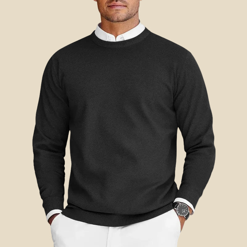 Lorenzo – Jersey Casual de Hombre con Cuello Redondo