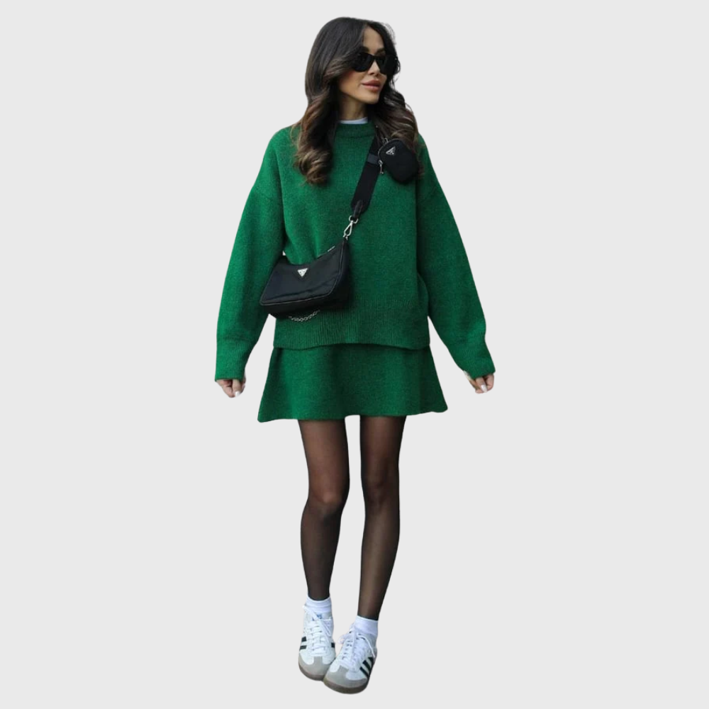 Serena – Conjunto de punto con falda