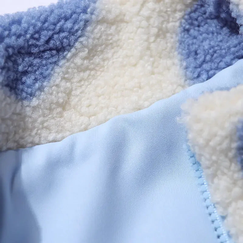 Caterina – Chaqueta reversible suave con corazones