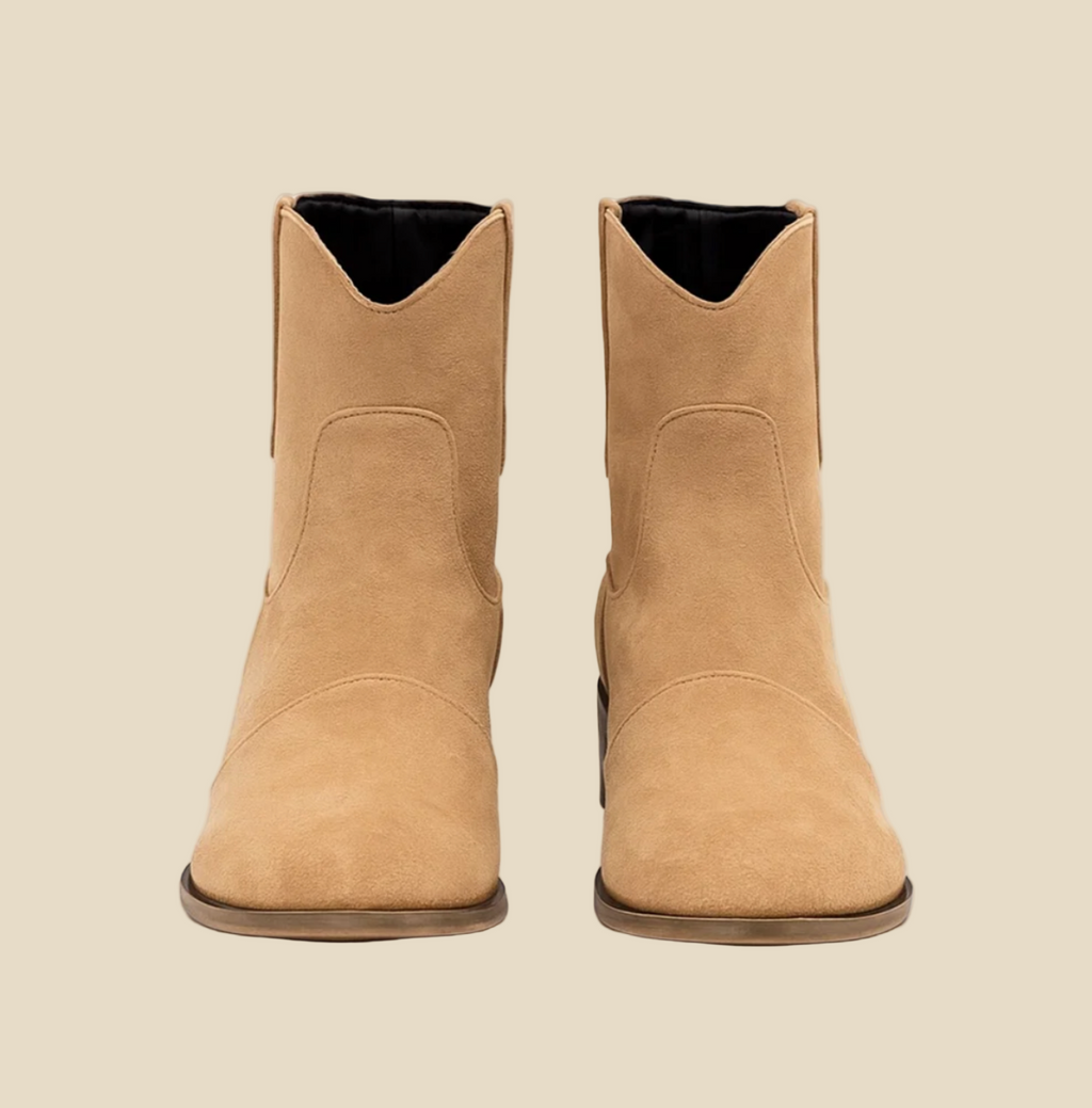 Vittoria – Botines de Ante Estilo Western Moderno
