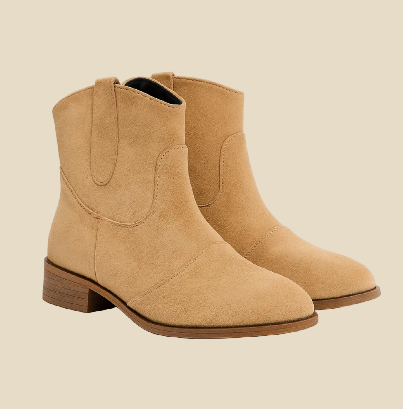 Vittoria – Botines de Ante Estilo Western Moderno