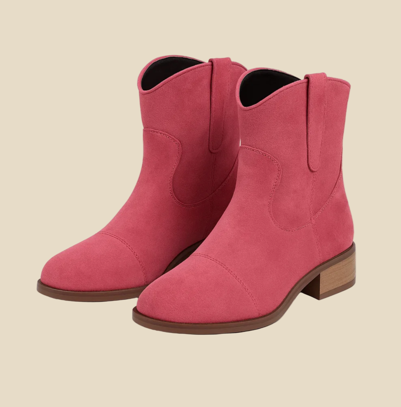Vittoria – Botines de Ante Estilo Western Moderno