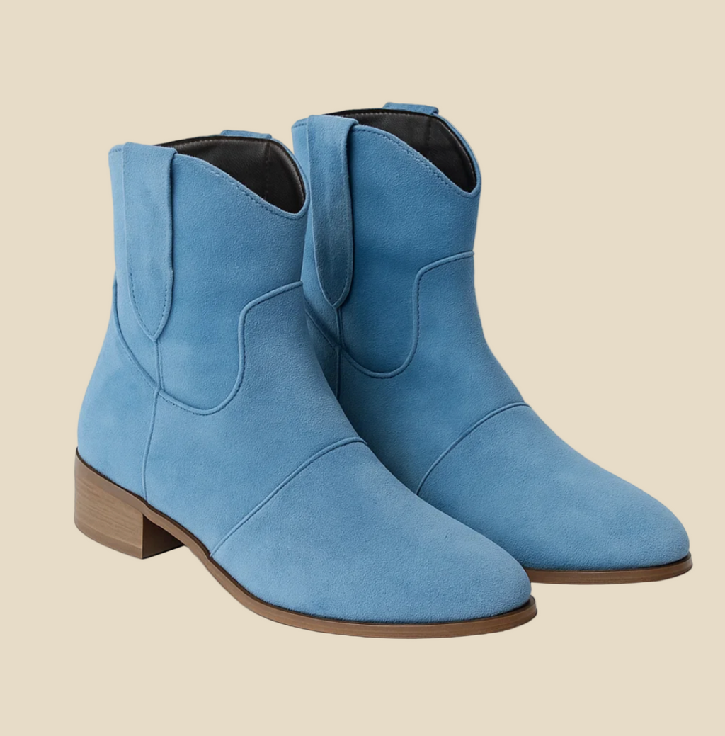 Vittoria – Botines de Ante Estilo Western Moderno
