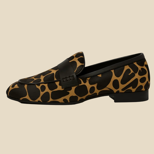 Savanna - Mocasines de Ante con Estampado Safari