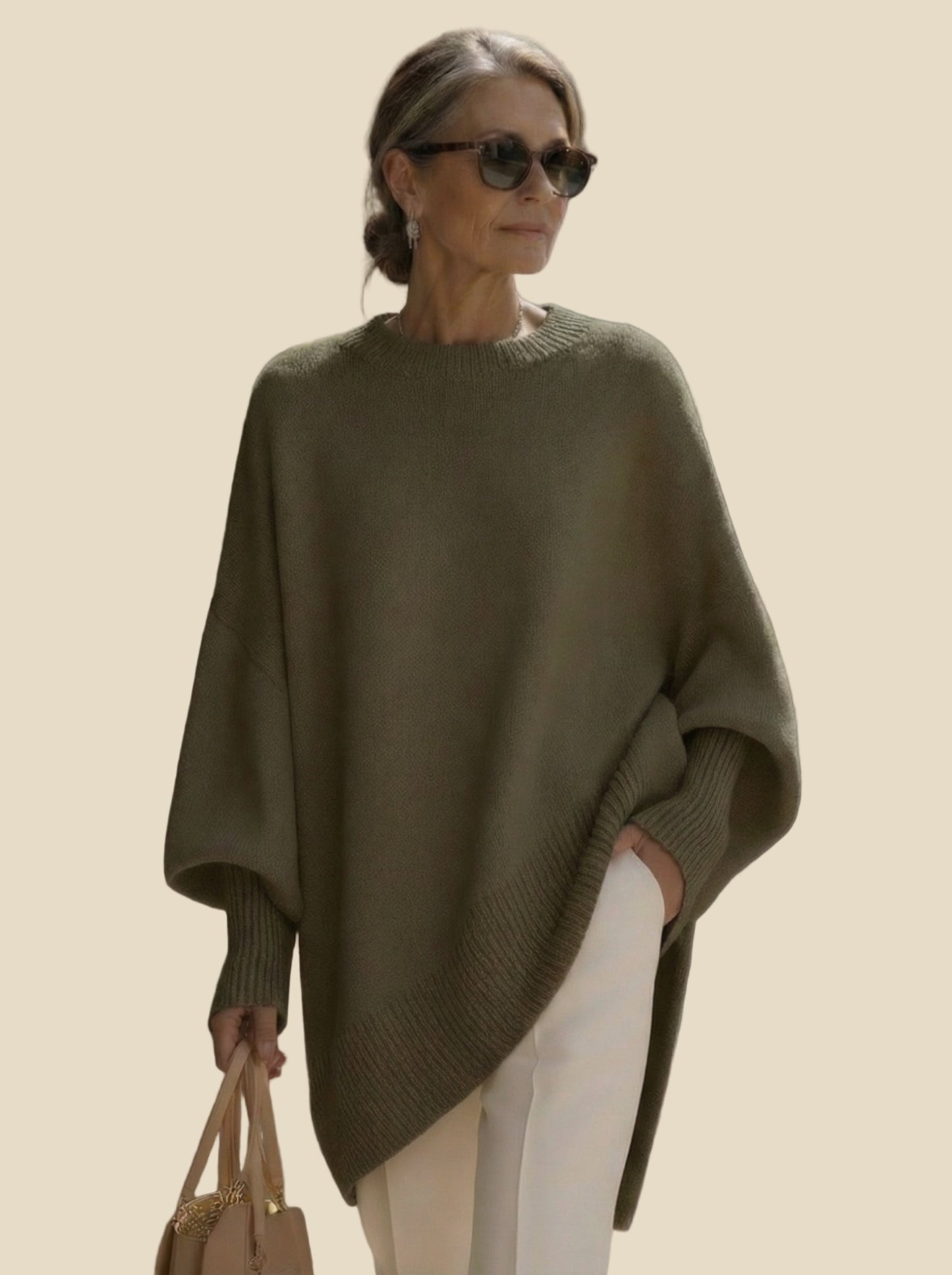 “Alessia” – Jersey Oversize de Lana Premium