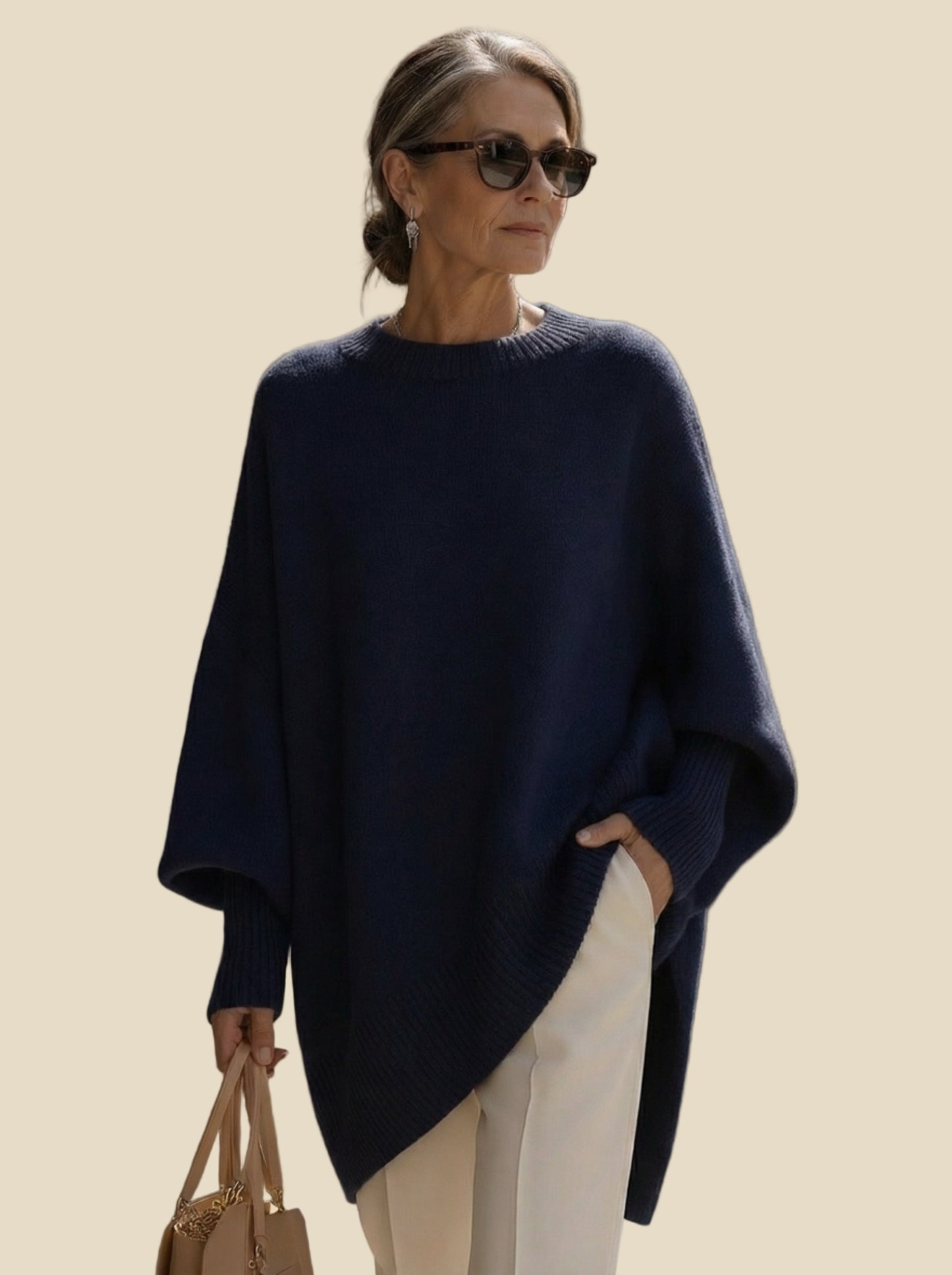 “Alessia” – Jersey Oversize de Lana Premium