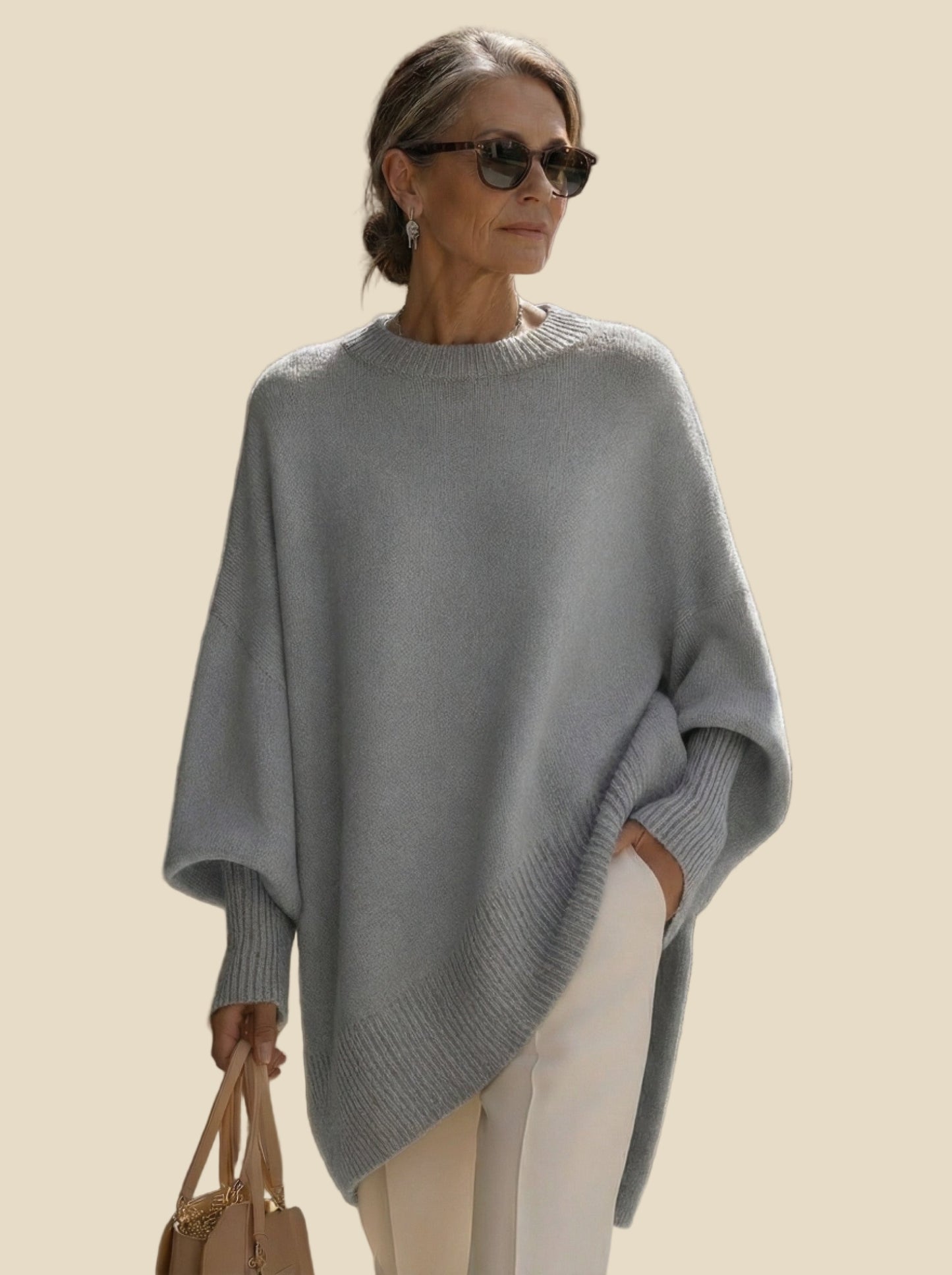 “Alessia” – Jersey Oversize de Lana Premium