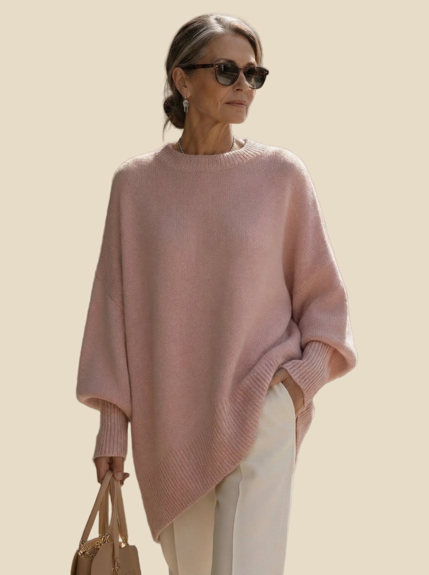 “Alessia” – Jersey Oversize de Lana Premium