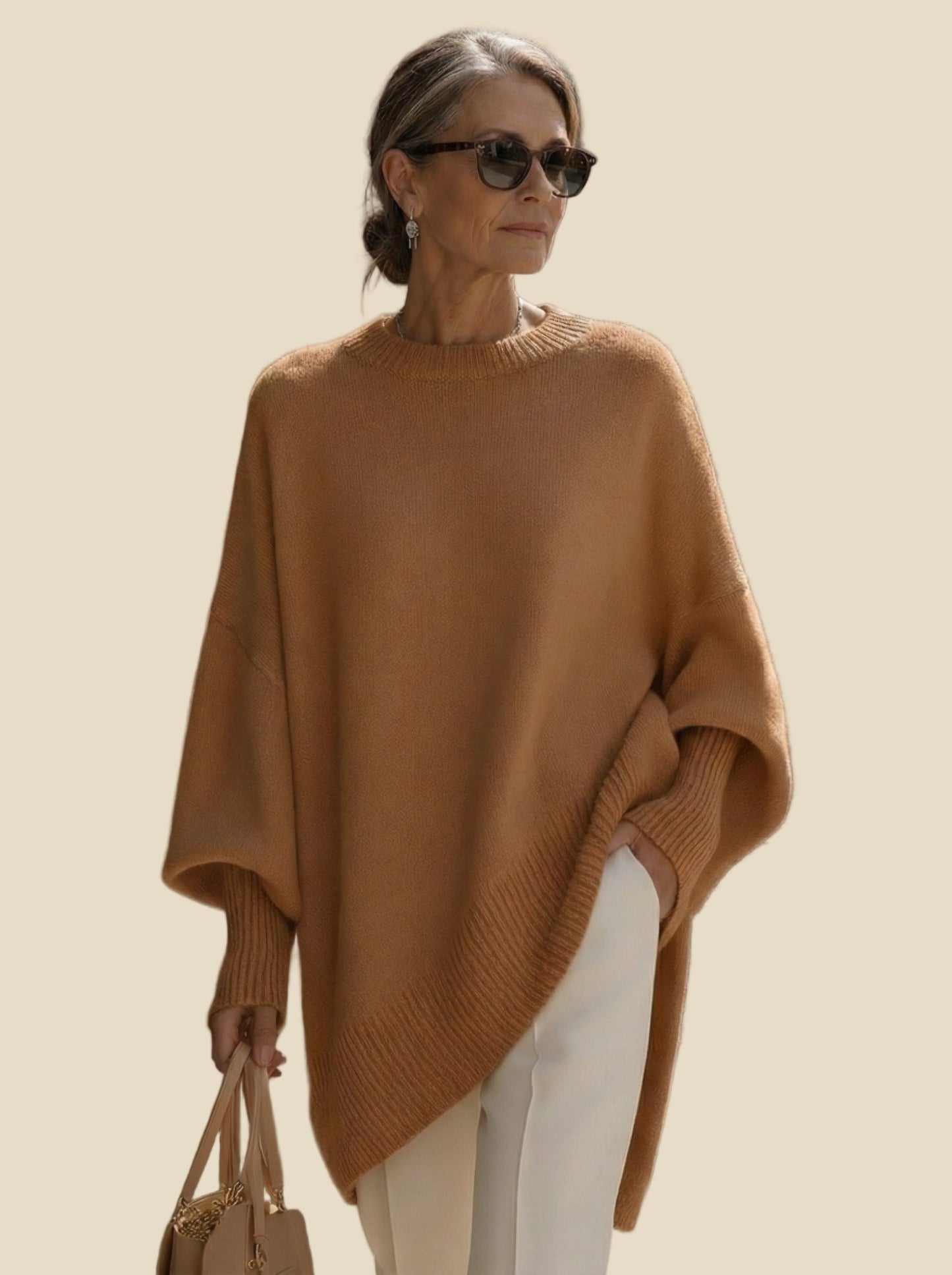 “Alessia” – Jersey Oversize de Lana Premium