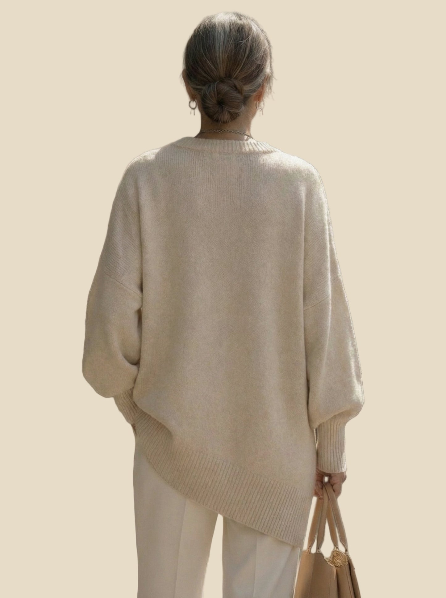 “Alessia” – Jersey Oversize de Lana Premium