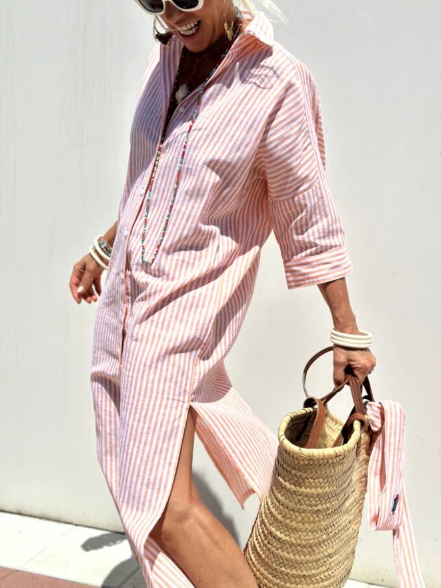 Veronica – Camisa a rayas con estilo atemporal