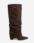 Botas altas de ante Lavista Slouchy - Marrón