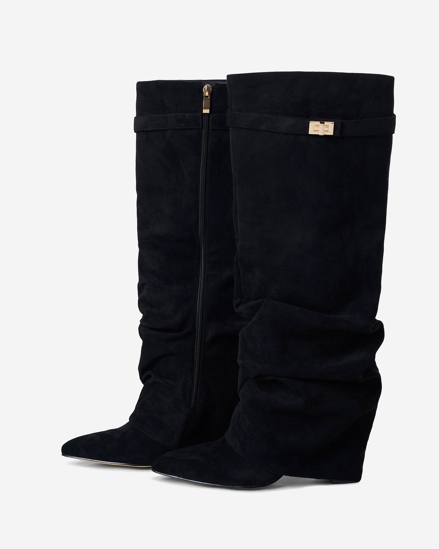 Botas altas de ante Lavista Slouchy - Negro