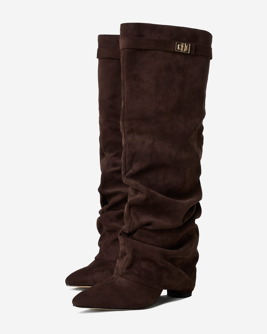 Botas altas de ante Lavista Slouchy - Marrón