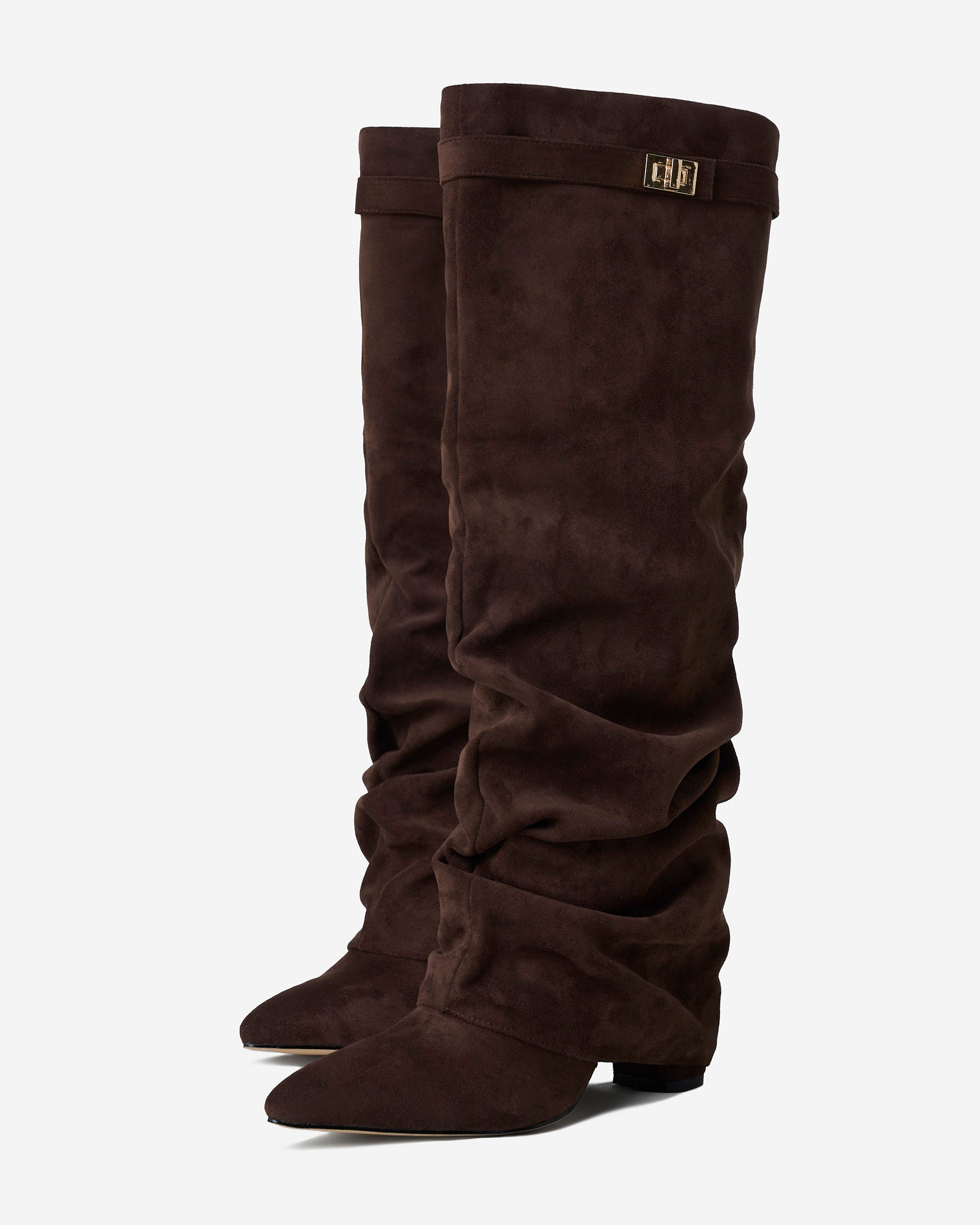 Botas altas de ante Lavista Slouchy - Marrón