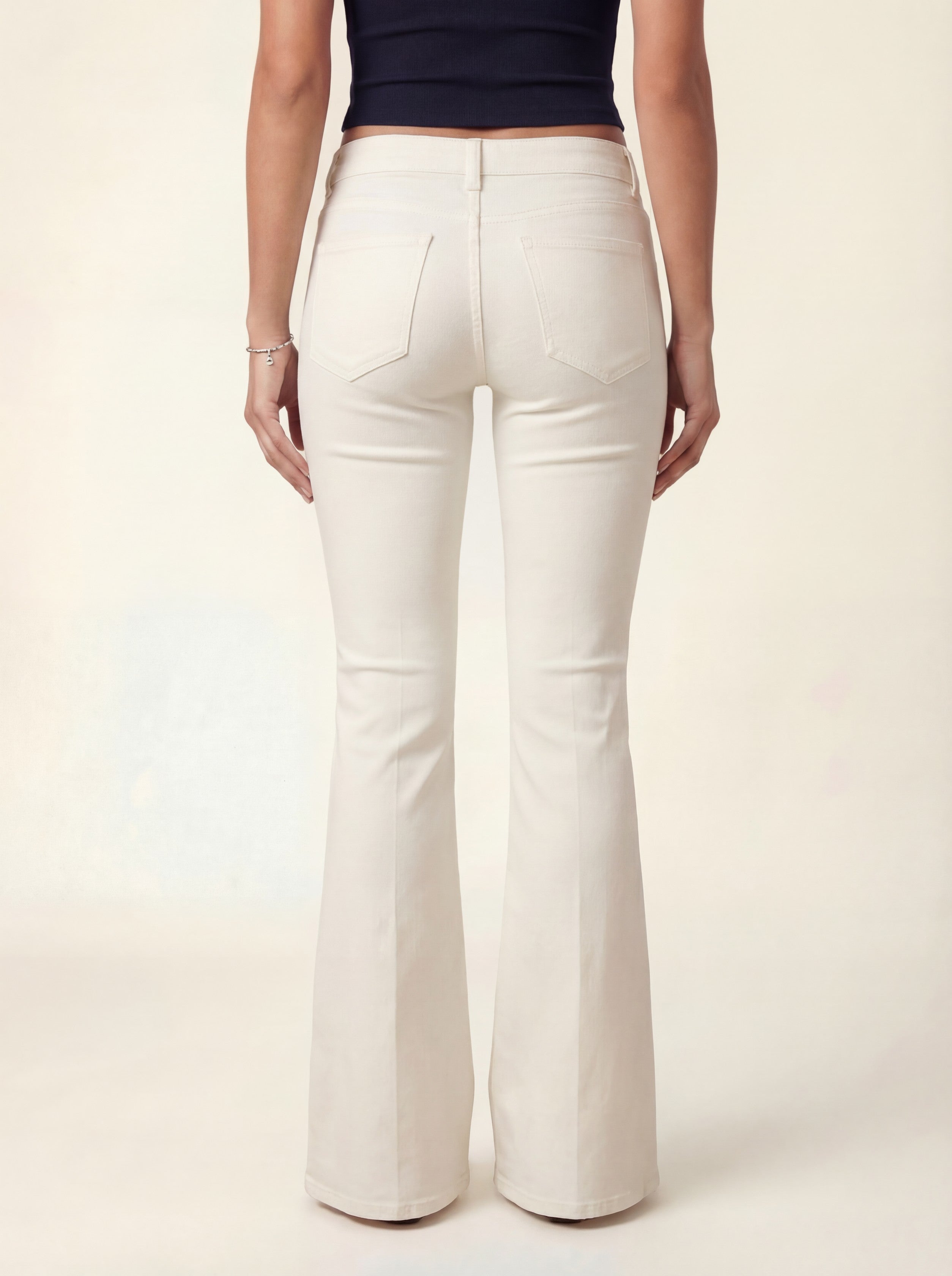 Vaqueros Amara Flare Denim - Vainilla