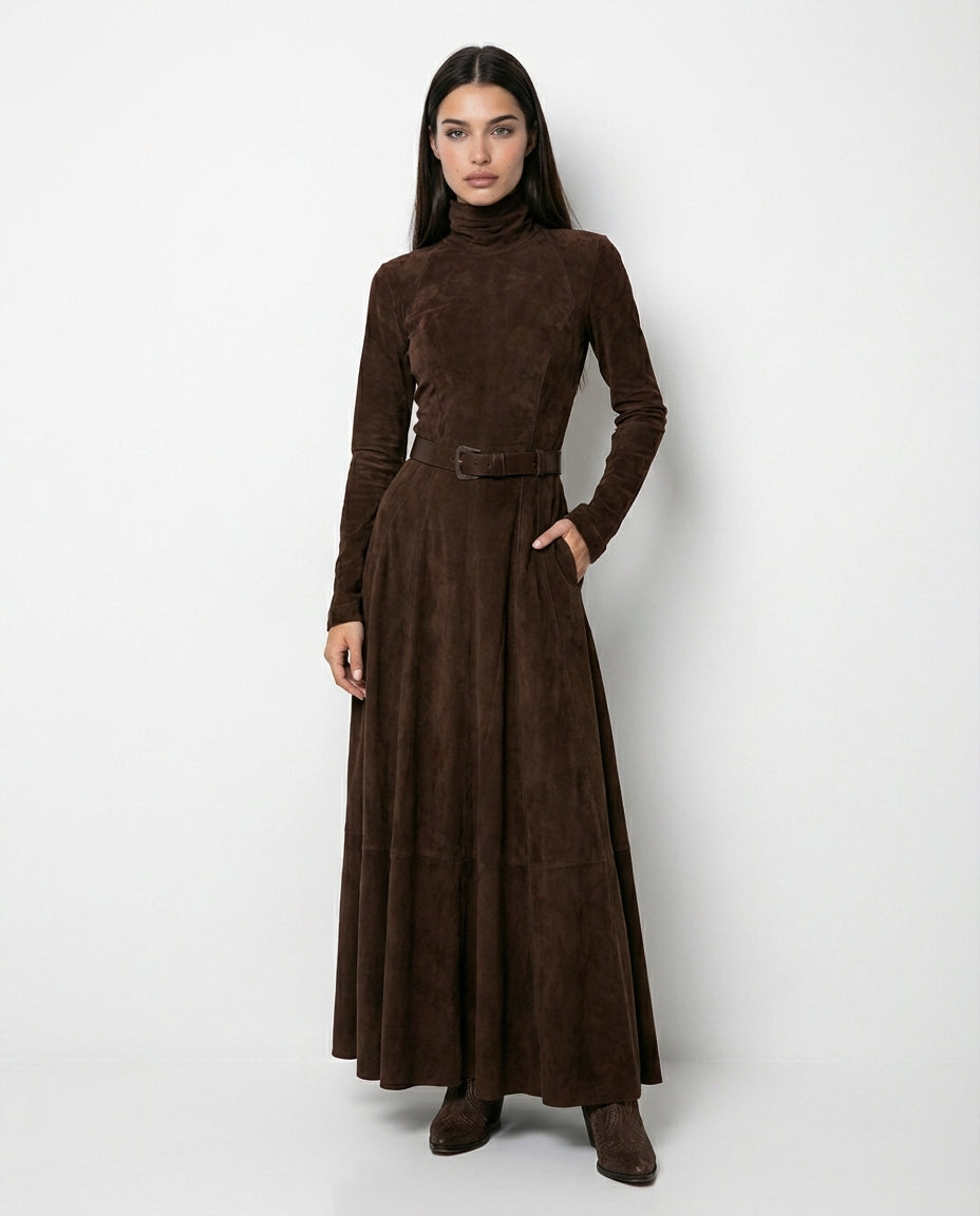 Marinucci - Vestido Maxi Fluido de Elegancia Atemporal