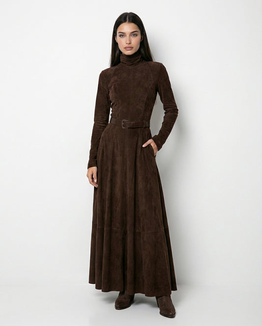 Marinucci - Vestido Maxi Fluido de Elegancia Atemporal