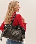 Bolso urbano vintage - Negro